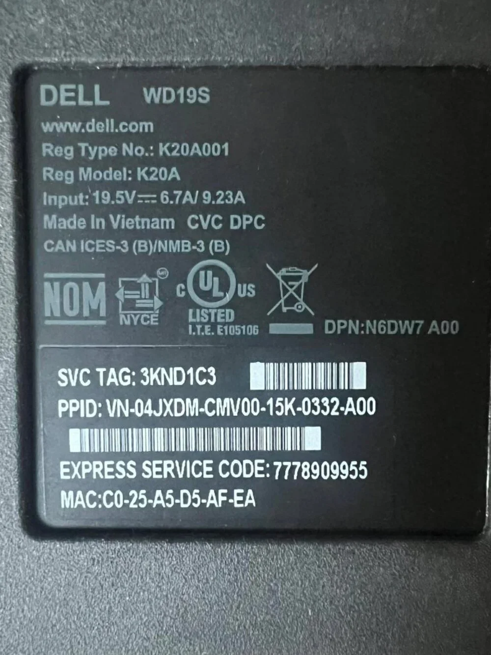 Dell item future 	black